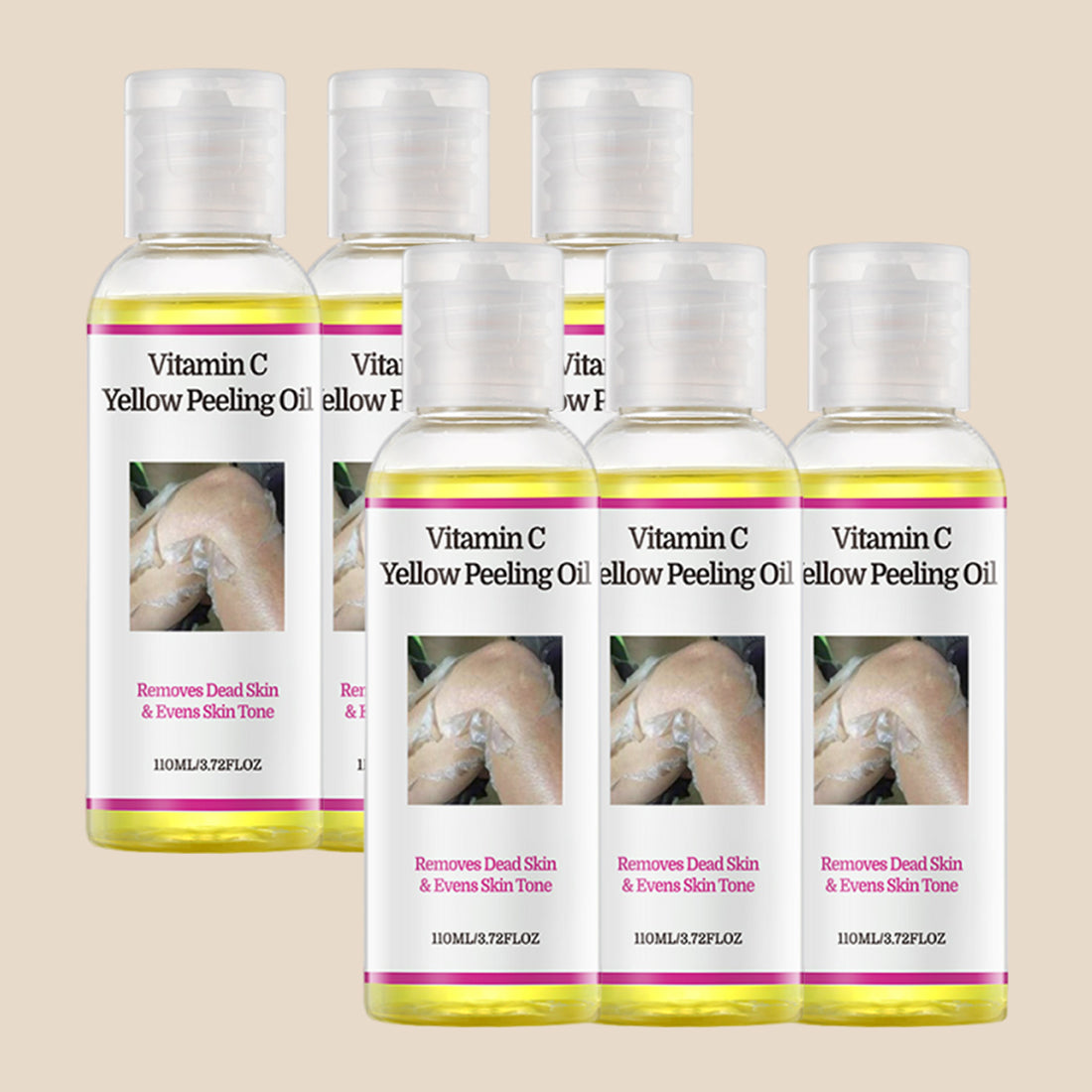 YAFUSIPE VC Starkes Gelbes Peeling-Öl Extra Stärke für dunkle Haut – Vitamin C Körper-Peeling & chemisches Peeling