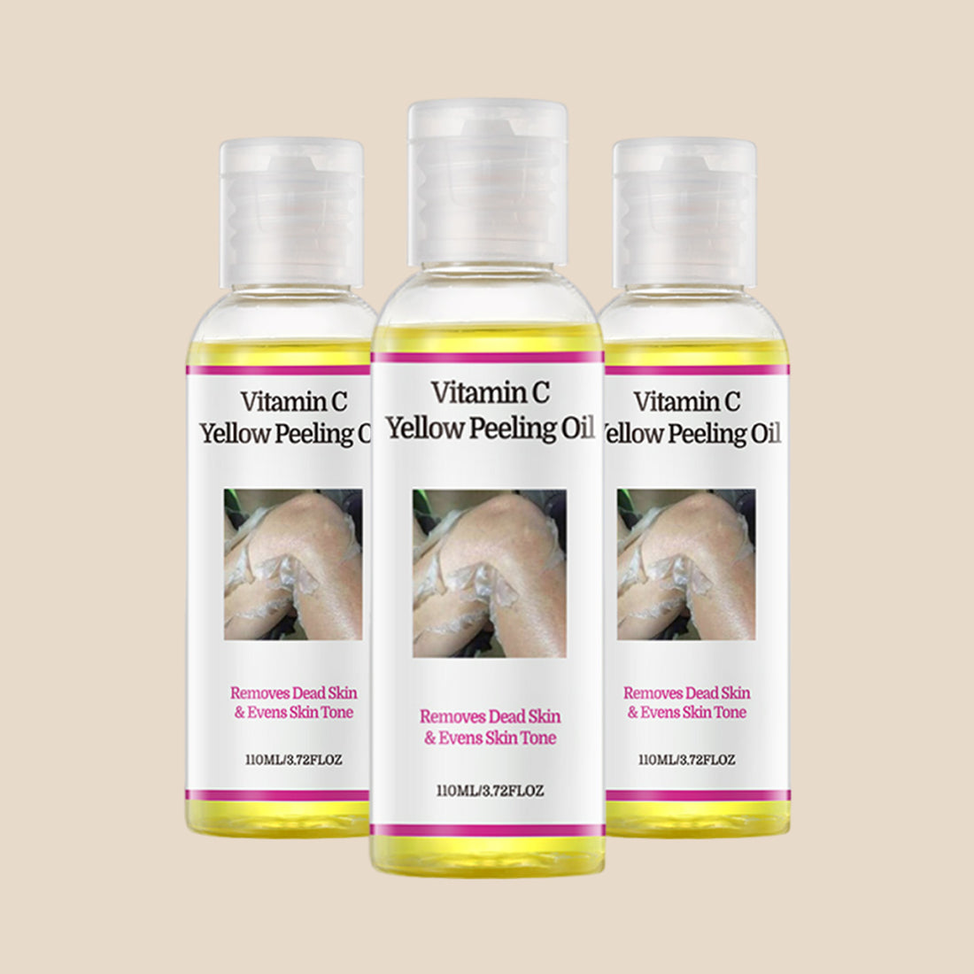 YAFUSIPE VC Starkes Gelbes Peeling-Öl Extra Stärke für dunkle Haut – Vitamin C Körper-Peeling & chemisches Peeling