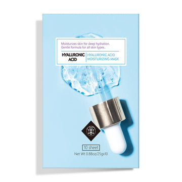 Face Mask Skin Care Hydrating Anti Aging Facial Mask Hyaluronic Acid Sheet Pack Deep Moisturizing Hydration Facemask Sheets for Women SkinCare Beauty Smoothing Rejuvenating Growing Gifts10 Sheets