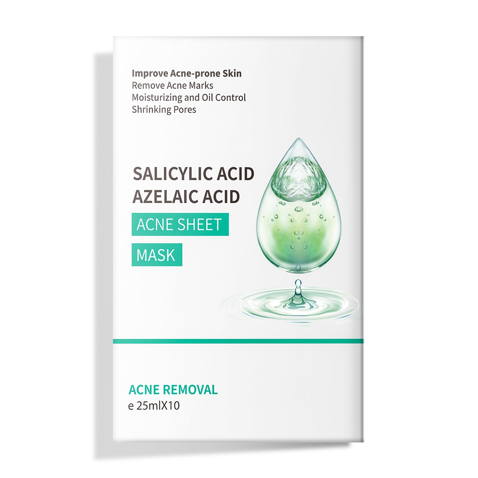 Acne Sheet Mask With Salicylic Acid Azelaic Acid
