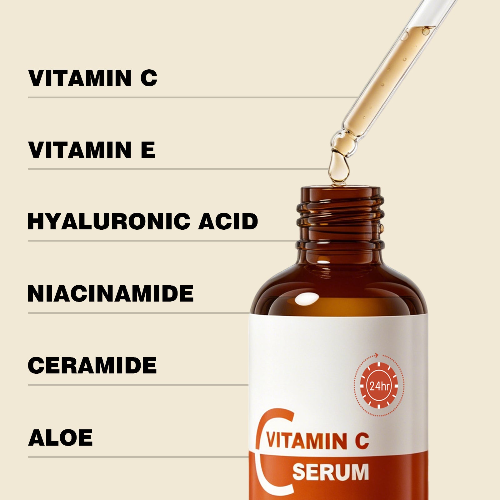 YAFUSIPE Skincare Vitamin C Serum - Skin Care for Dark Spots, Vitamin C Serum for Face with Hyaluronic Acid& Vit E - Anti Aging and Skin Brightening Vit C Formula for Face Care 1 Fl Oz