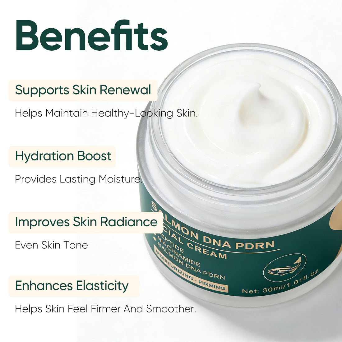 Facial Cream with Salmon DNA PDRN