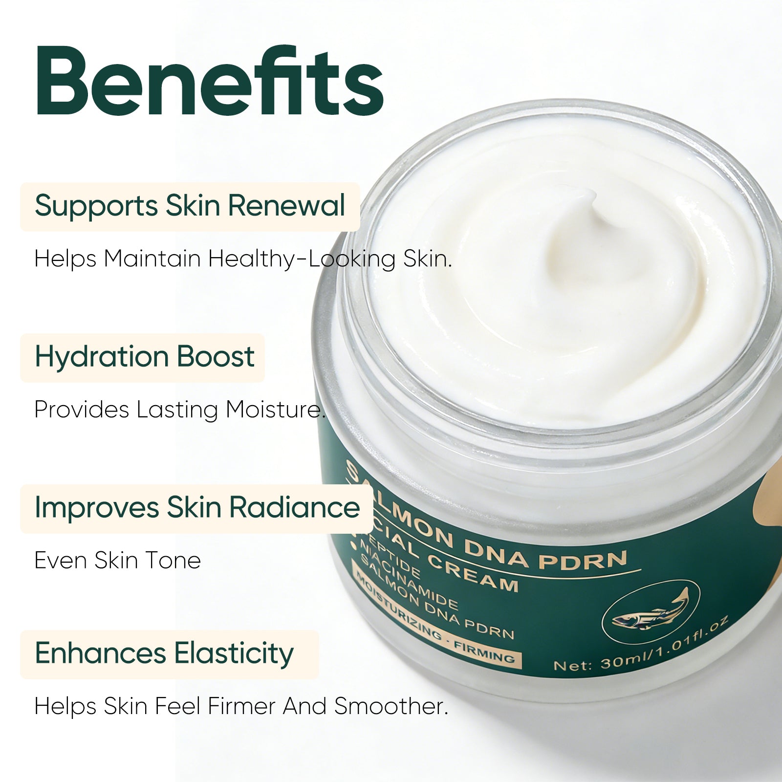 Facial Cream with Salmon DNA PDRN