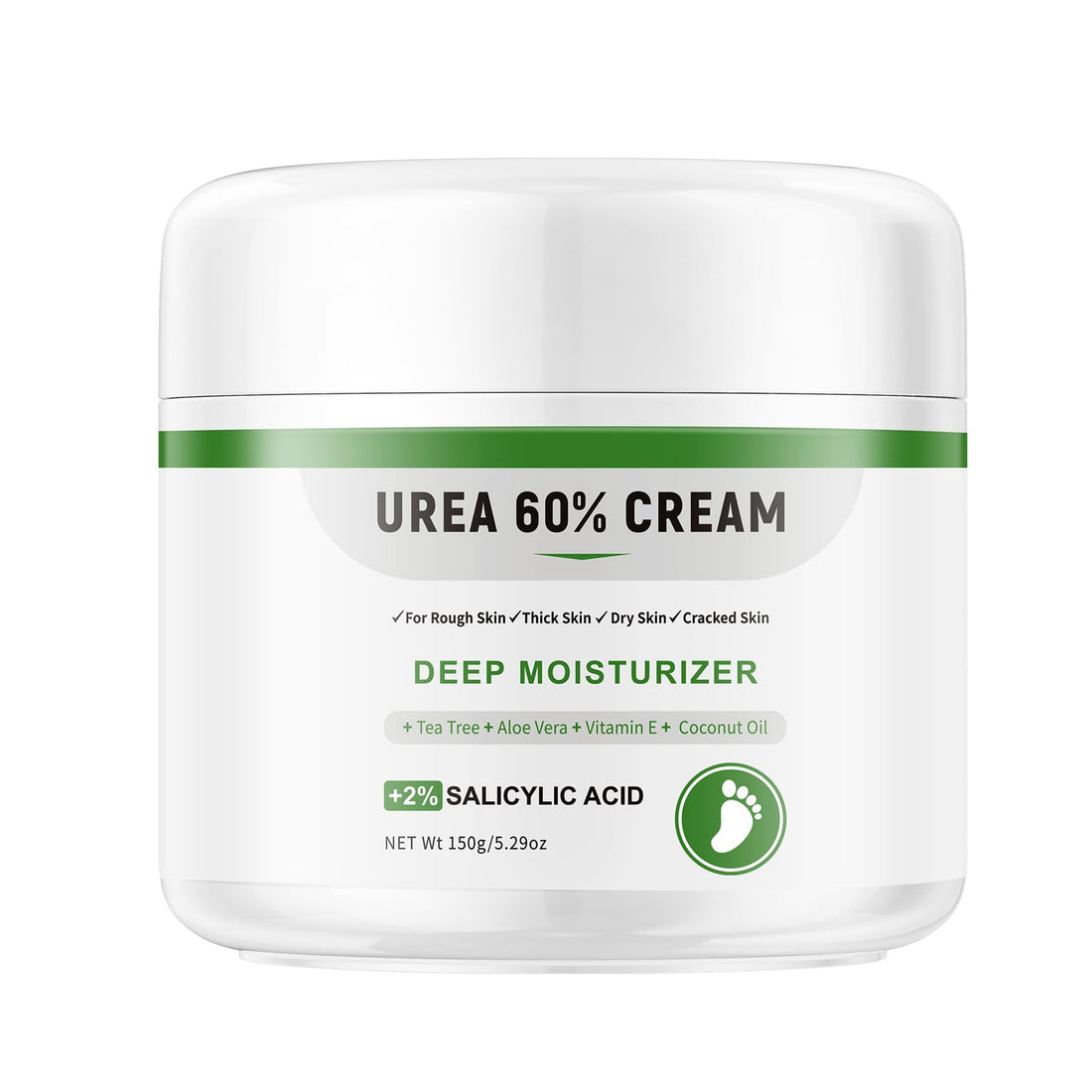 60% Urea Cream Stick plus 2% Salicylic Acid,Foot Callus Remover - Urea Cream 60% for Feet Cracked Skin, Dry Cracked Feet & Hands Moisturizer, Foot Care Balm 1.4oz