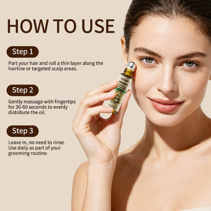 YAFUSIPE Organic Castor Oil and Frankincense Eye Roller 10 ml | Pre-Diluted Essential Oil Blend Roller for Skin, Face, Lashes, Brows, and Fine Lines