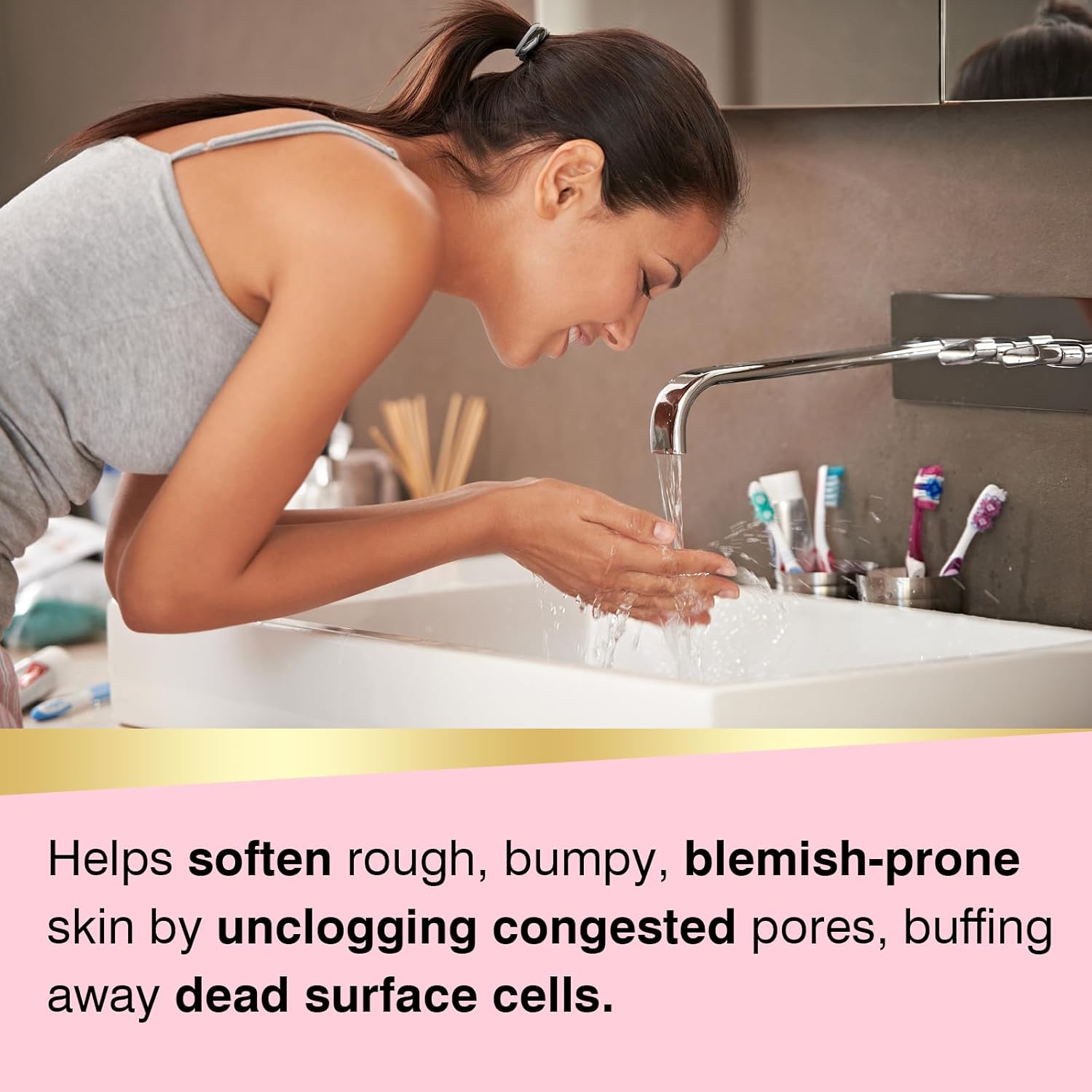 Salicylic Acid Scrub Soap, Face Bath Soap Bar with Glycolic Acid Tea Tree, Exfoliating Face Body Wash for Women & Men Anti-blemish Acne Strawberry Legs Ingrown Hair Keratosis Pilaris 200g/7OZ