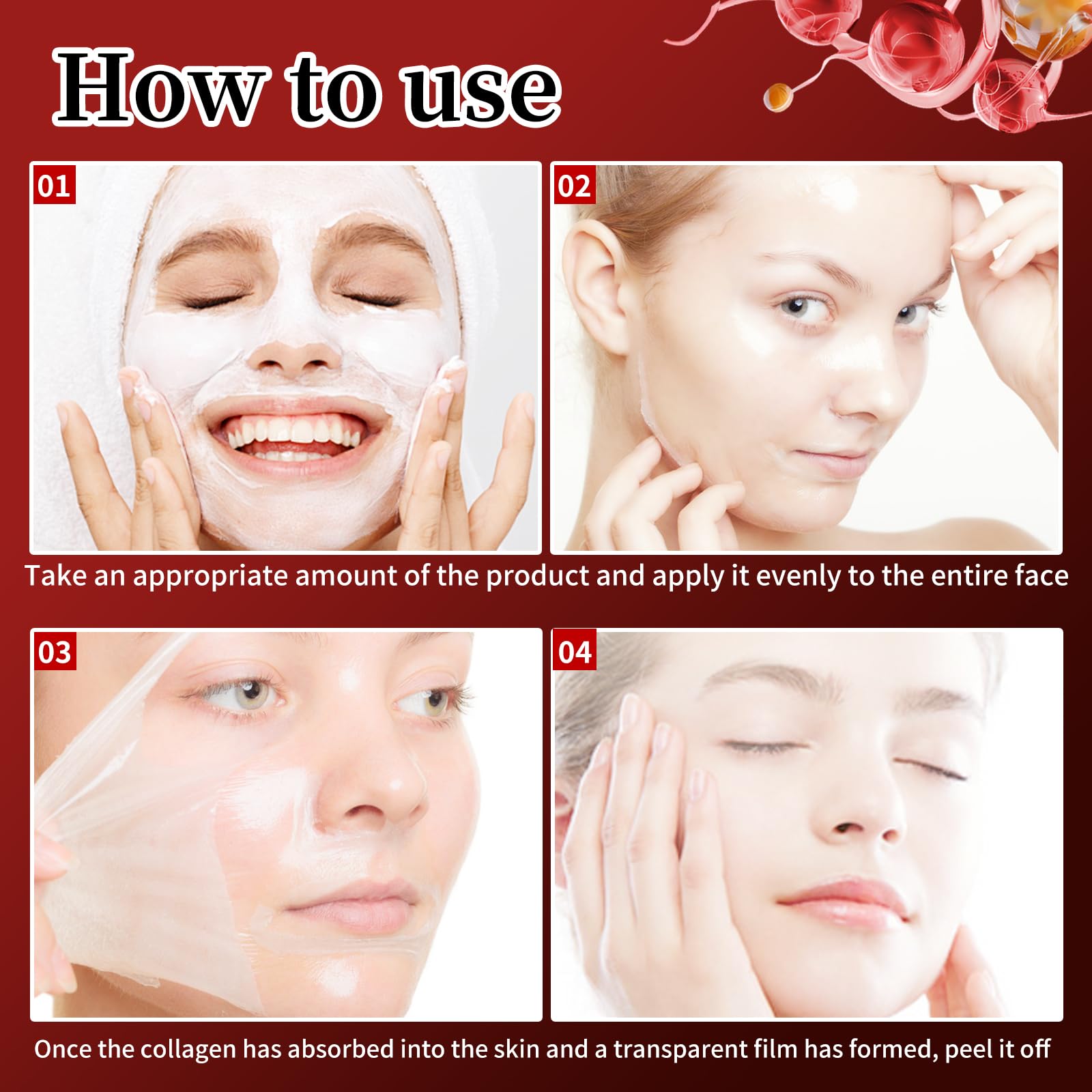 Peel Off Face Mask Blackhead Whiteheads Remover Masks Activated Charcoal Black Mask Purifying Peeling Facial Mask for Nose Pores Removal Cleansing Acne with Brush and Pimple Extractor Tools