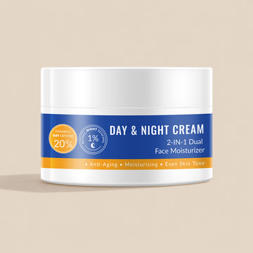 YAFUSIPE 20% Vitamin C Creme und 1% Retinol Creme für das Gesicht, 50g Tages- & 50g Nacht Gesichtsfeuchtigkeitscreme Tägliche Feuchtigkeitscreme für Frauen und Männer