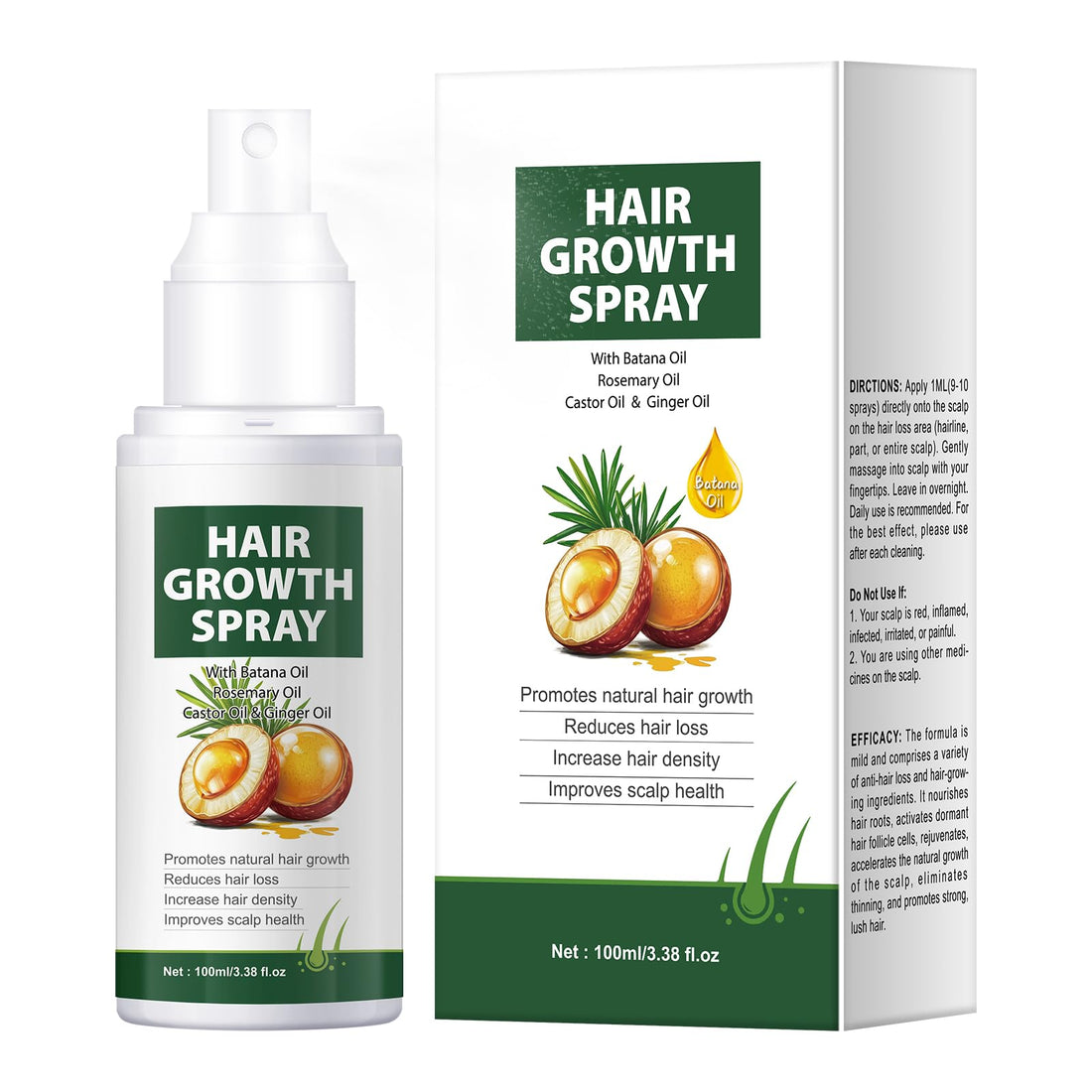 Hair Growth Oil Spray With Batana Oil