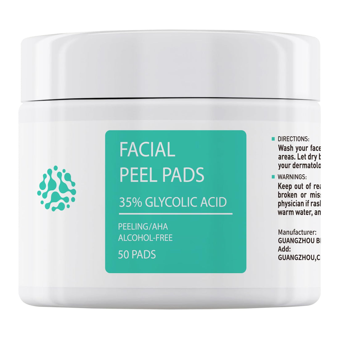 FACIALPEEL PADS WITH 35% GLYCOLIC ACID
