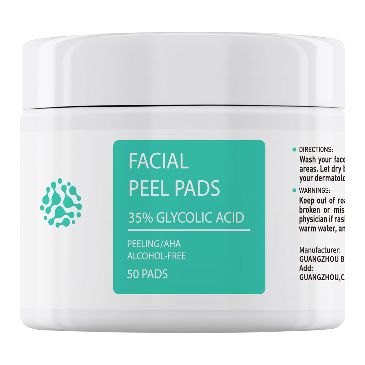FACIALPEEL PADS WITH 35% GLYCOLIC ACID
