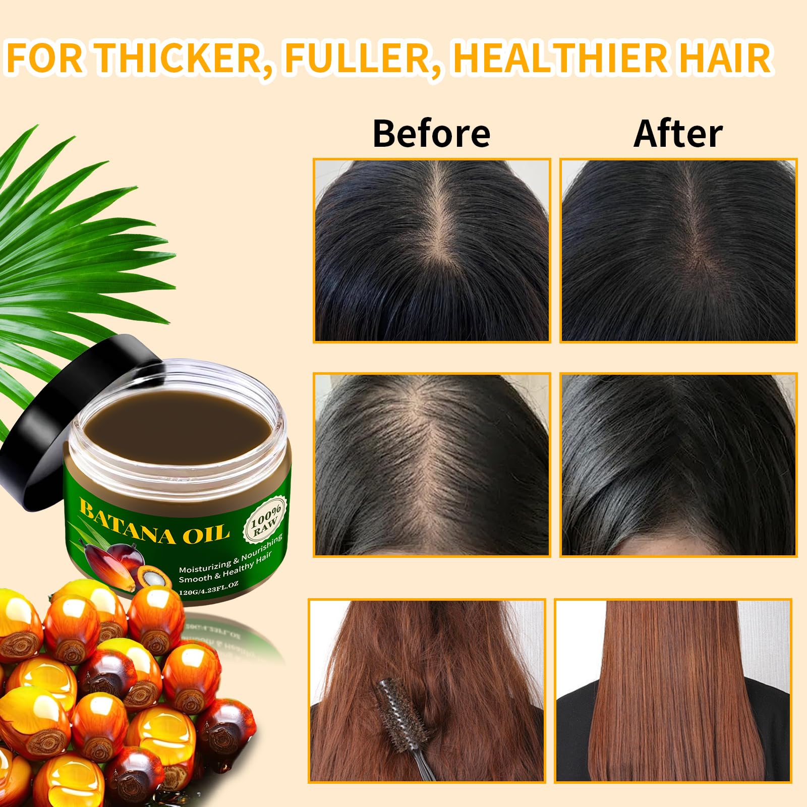 Batana Oils Hair Mask For Hair Density