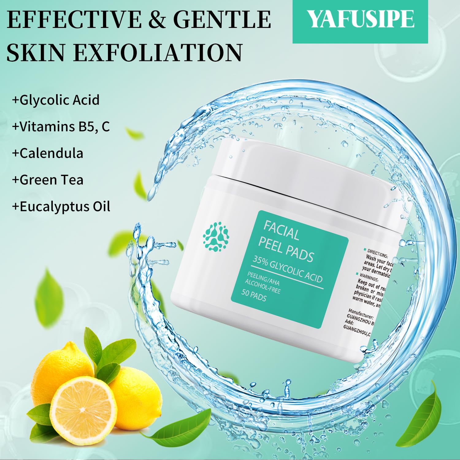 FACIALPEEL PADS WITH 35% GLYCOLIC ACID