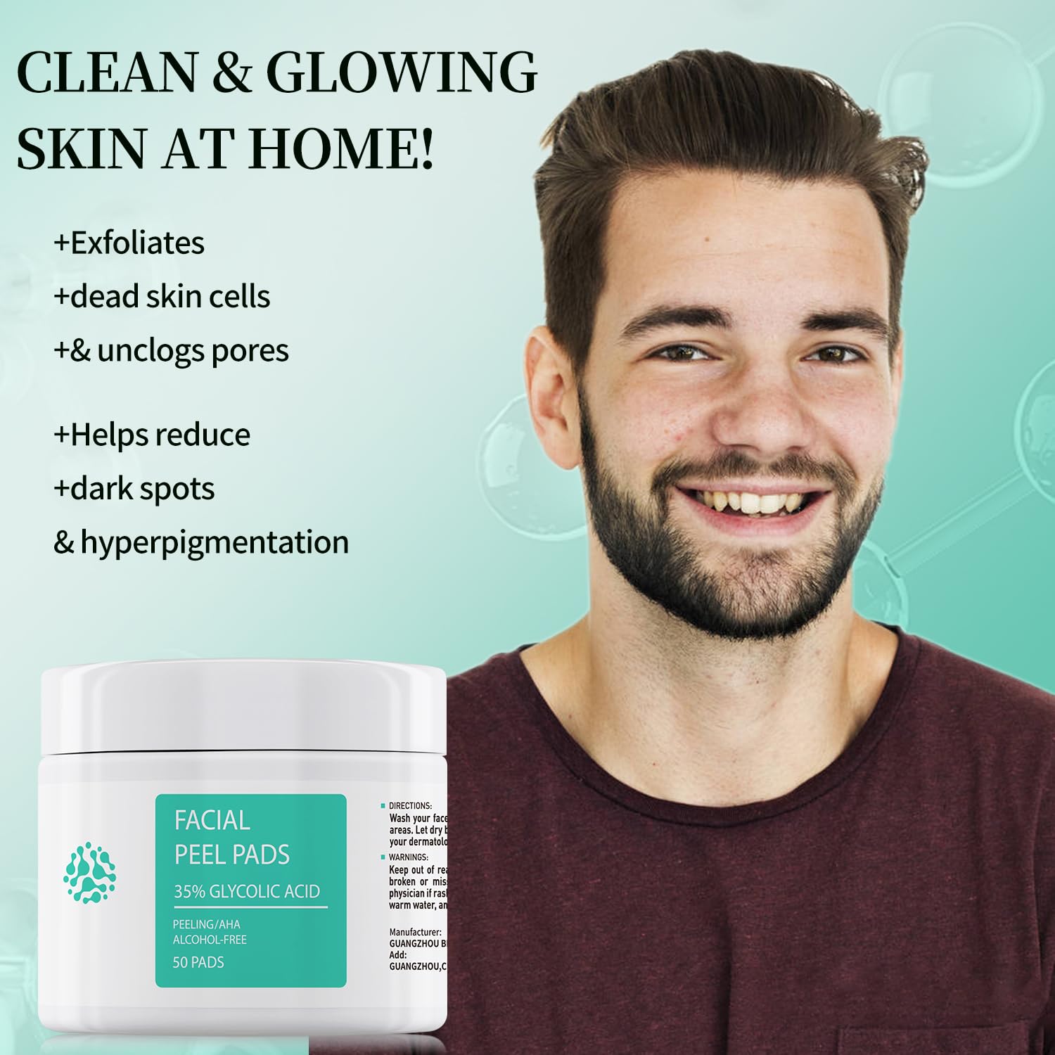 FACIALPEEL PADS WITH 35% GLYCOLIC ACID