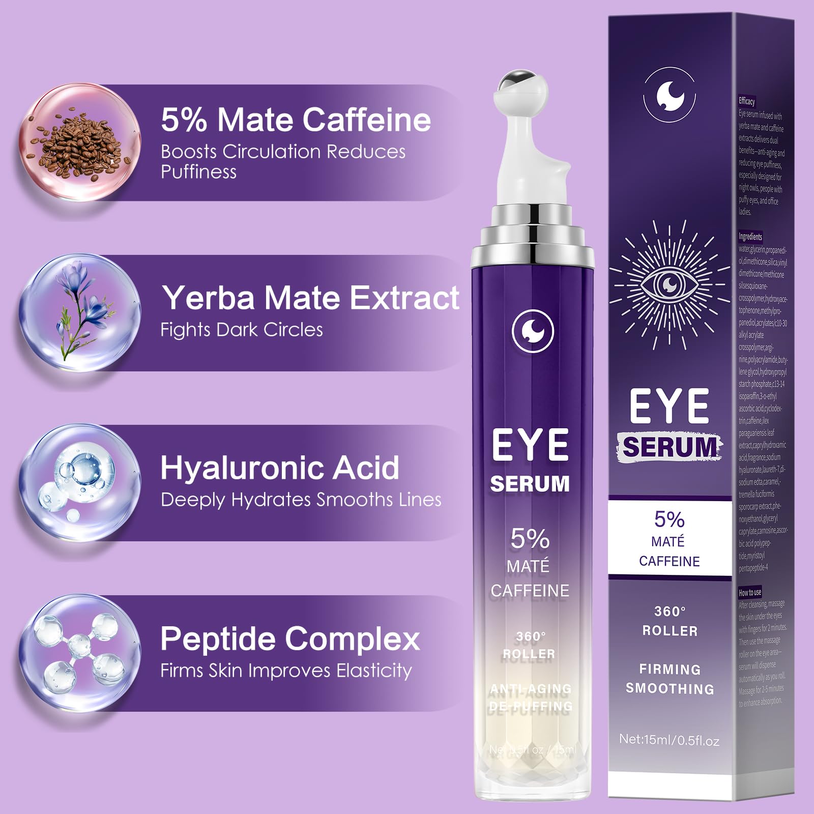 Caffeine Eye Serum for Puffy Dark Circles