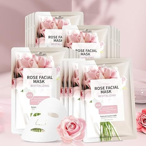Face Mask Skin Care Hydrating Anti Aging Facial Mask Hyaluronic Acid Sheet Pack Deep Moisturizing Hydration Facemask Sheets for Women SkinCare Beauty Smoothing Rejuvenating Growing Gifts10 Sheets